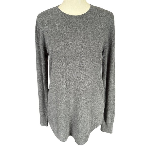 LOFT gray long sleeve crew neck pullover stretchy soft sweater women's size XS - Picture 1 of 8
